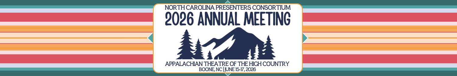 Decorative Banner: NCPC's 2026 Annual Meeting | Appalachian Theatre of the High Country | Boone, NC | June 15-17, 2026