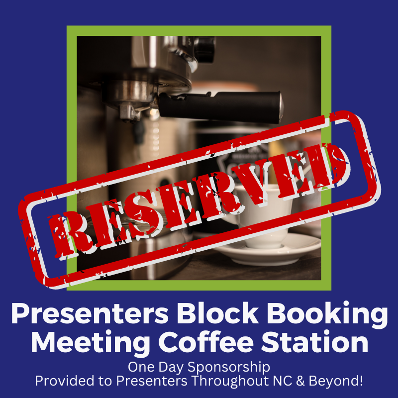 image of ArtsMarket 2023  presenter block booking meeting coffee station